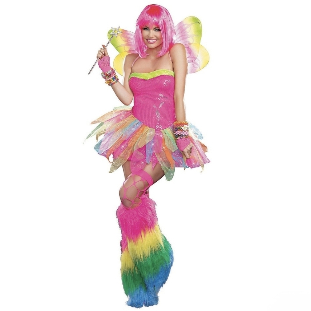 Dreamgirl Rainbow Fairy Halloween Costume S